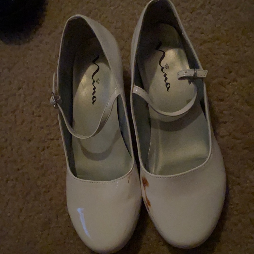 All white church shoes